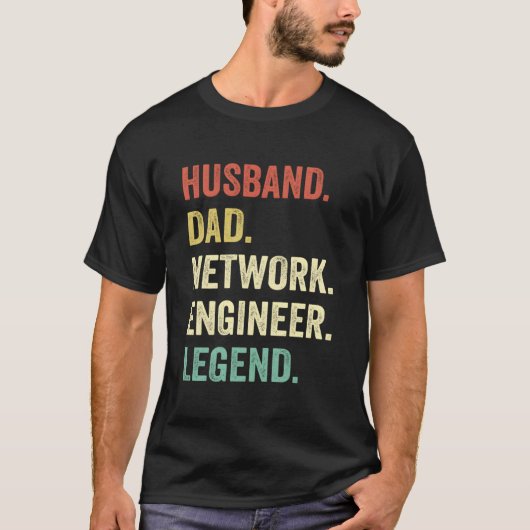 Network Engineer Dada Husband Network Specialist T-shirt (Voorkant)