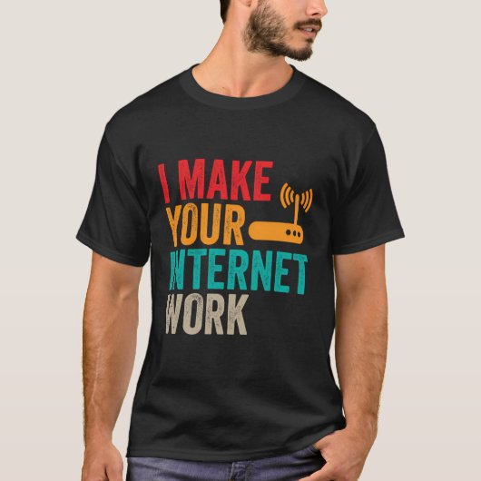 Network Engineer Internet Work Administrator Engin T-shirt (Voorkant)