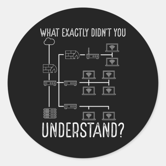 Network Engineer Network Engineering Ronde Sticker (Voorkant)