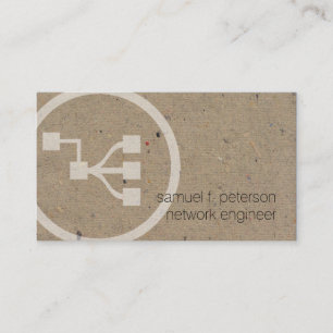Network Engineer Network Points pictogram Natural  Visitekaartje