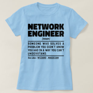 Network Engineer Noun Data Science Geek Student T-shirt