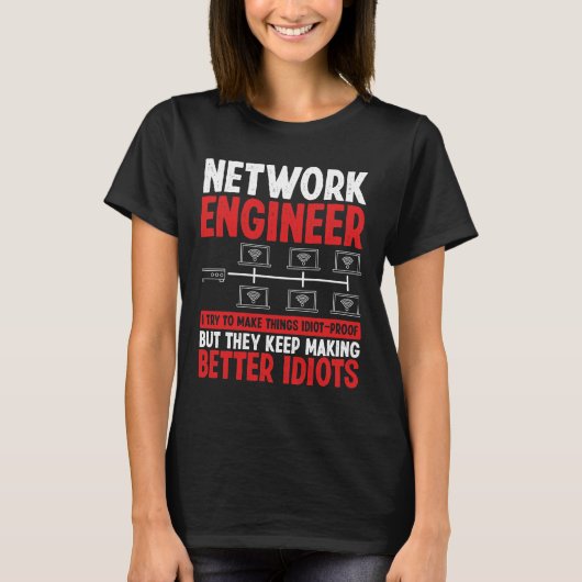 Network Engineer Tools Network Engineering T-shirt (Voorkant)