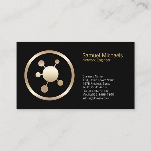 Network Points icon Network Engineer Visitekaartje (Voorkant)