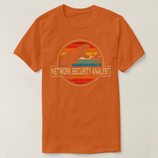 Network Security Analyst Dinosaur T-shirt (Design voorkant)