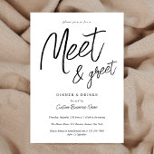 Networking Meet & Greet Simple Script Business Kaart