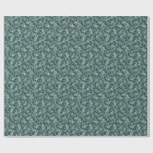 Networking Neurons op Blauwgroen - naadloos patroo Cadeaupapier (Vlak)