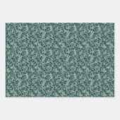 Networking Neurons op Blauwgroen - naadloos patroo Inpakpapier Vel (Voorkant 3)