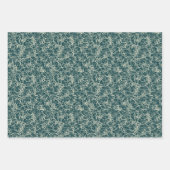 Networking Neurons op Blauwgroen - naadloos patroo Inpakpapier Vel (Voorkant 2)