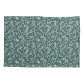 Networking Neurons op Blauwgroen - naadloos patroo Kussensloop (Achterkant)