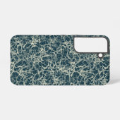 Networking Neurons op Blauwgroen - naadloos patroo Samsung Galaxy Hoesje (Achterkant horizontaal)