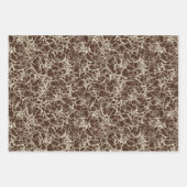 Networking Neurons op rood - naadloos patroon. Inpakpapier Vel (Voorkant)