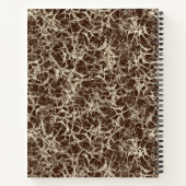 Networking Neurons op rood - naadloos patroon. Notitieboek (Achterkant)