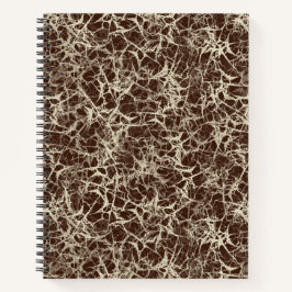 Networking Neurons op rood - naadloos patroon. Notitieboek