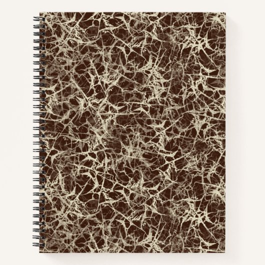 Networking Neurons op rood - naadloos patroon. Notitieboek (Voorkant)