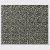 Networking Neurons op zwart - naadloos patroon. Cadeaupapier (Vlak)