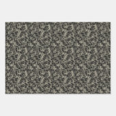 Networking Neurons op zwart - naadloos patroon. Inpakpapier Vel (Voorkant 3)