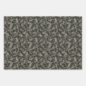 Networking Neurons op zwart - naadloos patroon. Inpakpapier Vel (Voorkant 2)