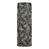 Networking Neurons op zwart - naadloos patroon. Thermosbeker (Achterkant)