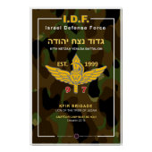 Netzah Yehuda 97e Bataljon Perfect Poster (Voorkant)