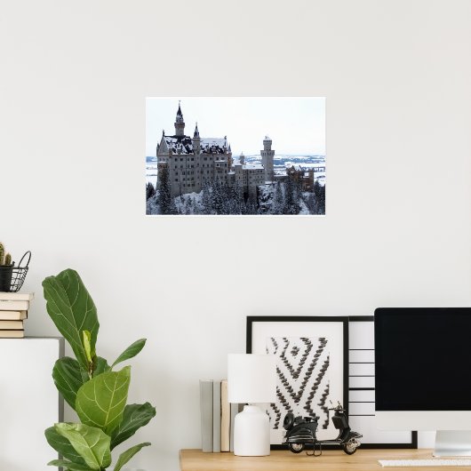 Neu Schwanstein Poster (Thuiskantoor)
