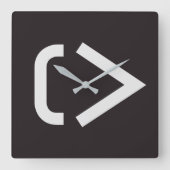 NEu Tymes-klok Vierkante Klok (Voorkant)