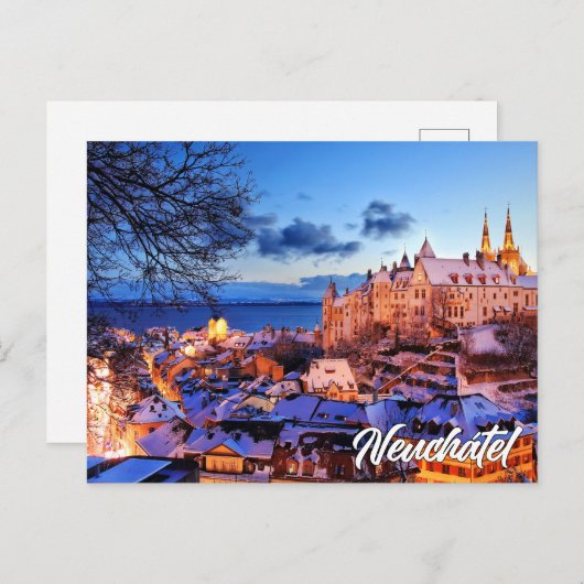 Neuchatel Castle, Switzerland Briefkaart (Voorkant / Achterkant)