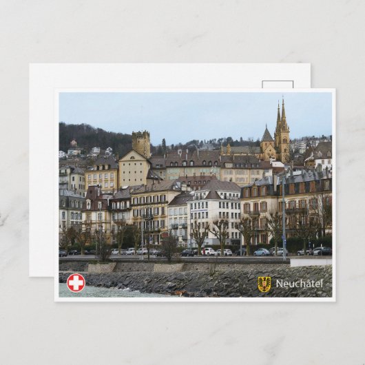 Neuchâtel - Zwitserland Briefkaart (Voorkant / Achterkant)