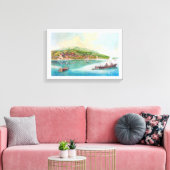 Neuchâtel, Zwitserland Canvas Afdruk (Insitu (Woonkamer))