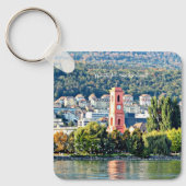 Neuchatel, Zwitserland landschap Sleutelhanger (Voorkant)