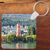 Neuchatel, Zwitserland landschap Sleutelhanger (Achterkant)