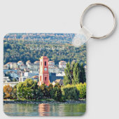 Neuchatel, Zwitserland landschap Sleutelhanger (Achterkant)