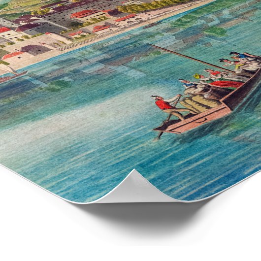 Neuchâtel, Zwitserland Poster (Hoek)