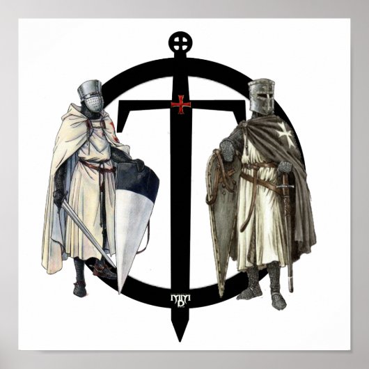 Neues Logo der Templer Poster (Voorkant)