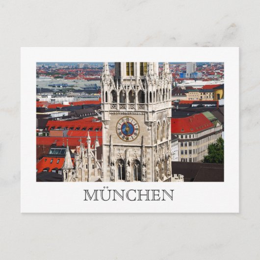 Neues Rathaus, Briefkaart München (Voorkant)