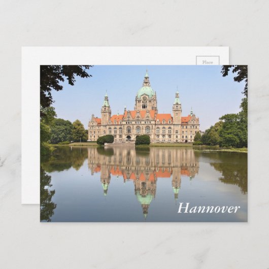 Neues Rathaus in Hannover Briefkaart (Voorkant / Achterkant)