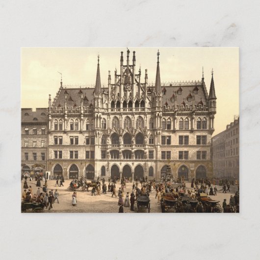 Neues Rathaus in München Briefkaart (Voorkant)