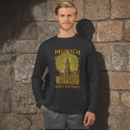 Neues Ratheus Sketcha Mannen lange mouw Tri-Blend Shirt