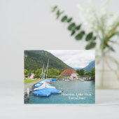 Neuhaus op het Thun-meer Briefkaart (Staand voorkant)