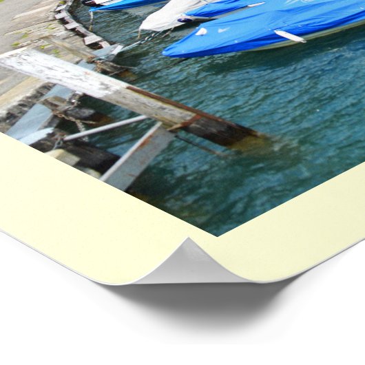 Neuhaus op het Thun-meer Poster (Hoek)