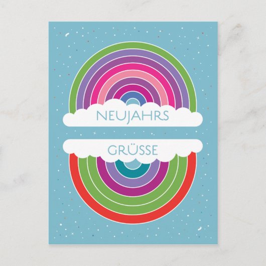 Neujahrsgrüße Briefkaart (Voorkant)