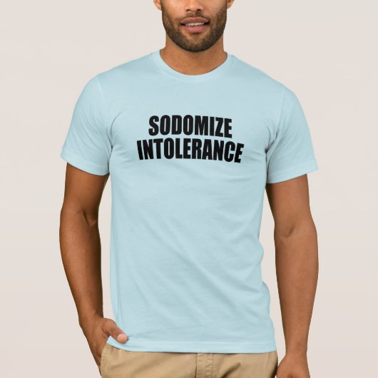 Neuk intolerantie in de reet t-shirt (Voorkant)