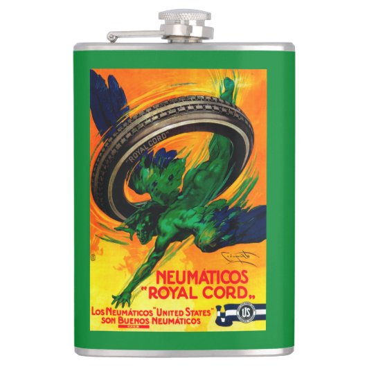 Neumaticos Royal Cord Poster Europe Heupfles (Voorkant)
