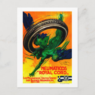 Neumaticos Royal Cord Vintage PosterEurope Briefkaart