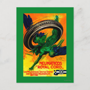 Neumaticos Royal Cord Vintage PosterEurope Briefkaart