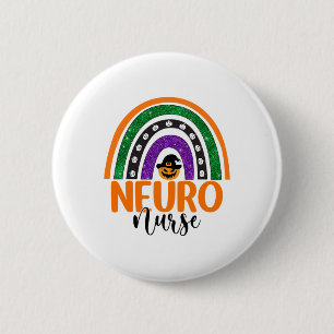 Neuno Zurse Neurowetenschap Verpleegster Halloween Ronde Button 5,7 Cm
