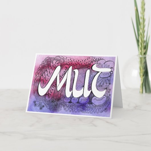 Neunte Regel der Gelassenheit – MUT Faltkarte Bedankkaart (Voorkant)