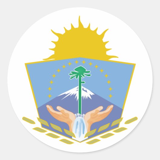 Neuquen, Argentinië Ronde Sticker (Voorkant)