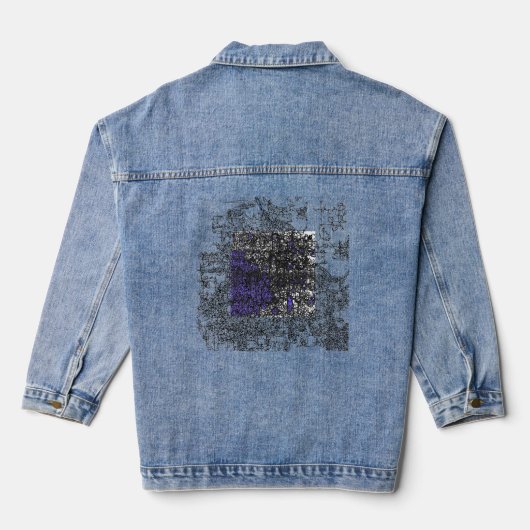 neuraal doolhof denim jacket (Achterkant)
