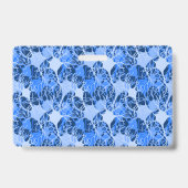 Neuraal Netwerk Blauwe Neuronen Badge (Achterkant)