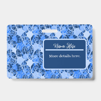 Neuraal Netwerk Blauwe Neuronen Badge